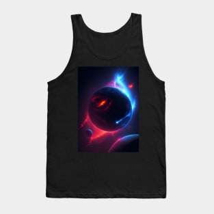 Planets Lights In Space Tank Top